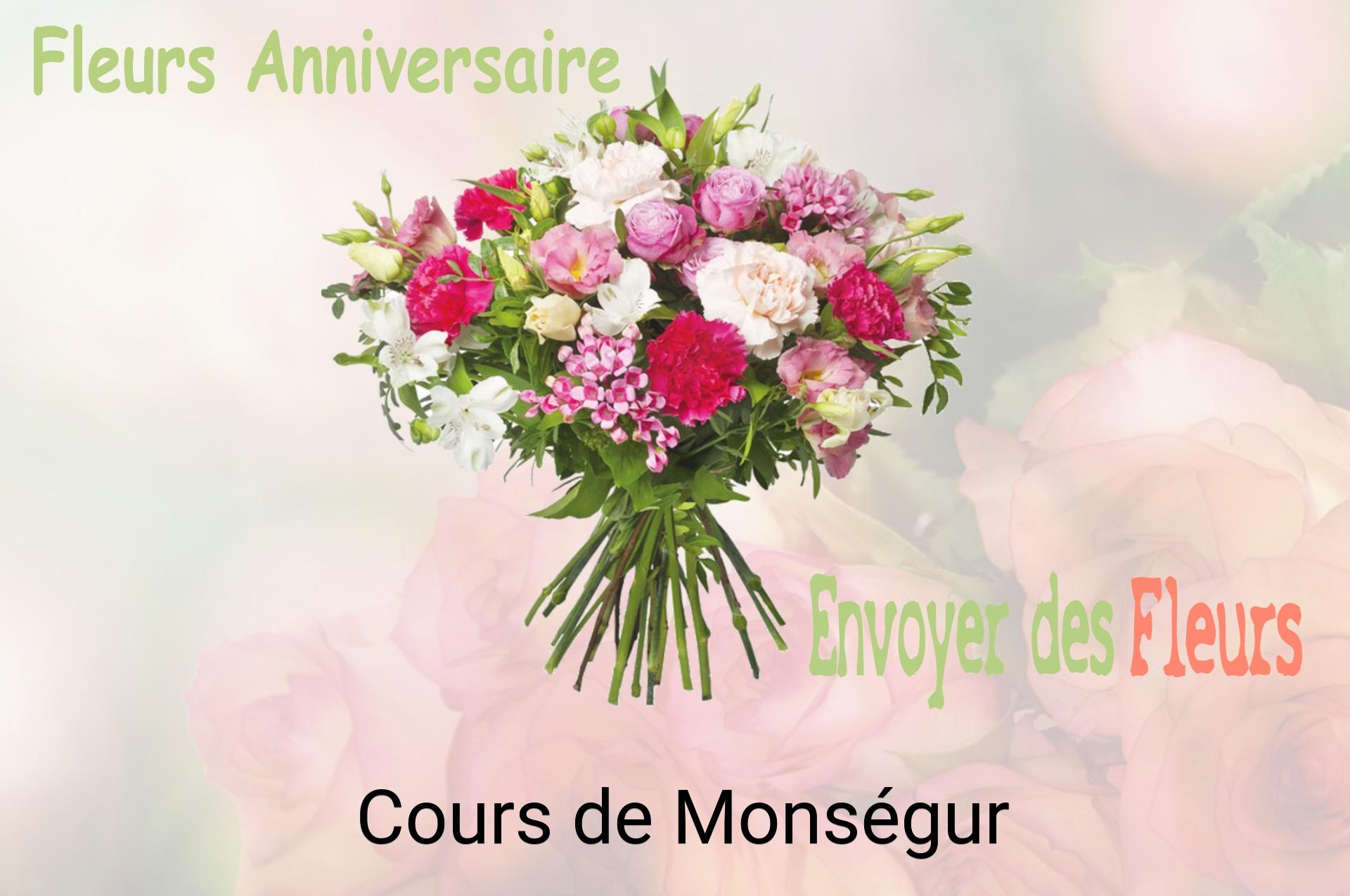 Bouquet de fleurs d’anniversaire livré à Cours-de-Monségur