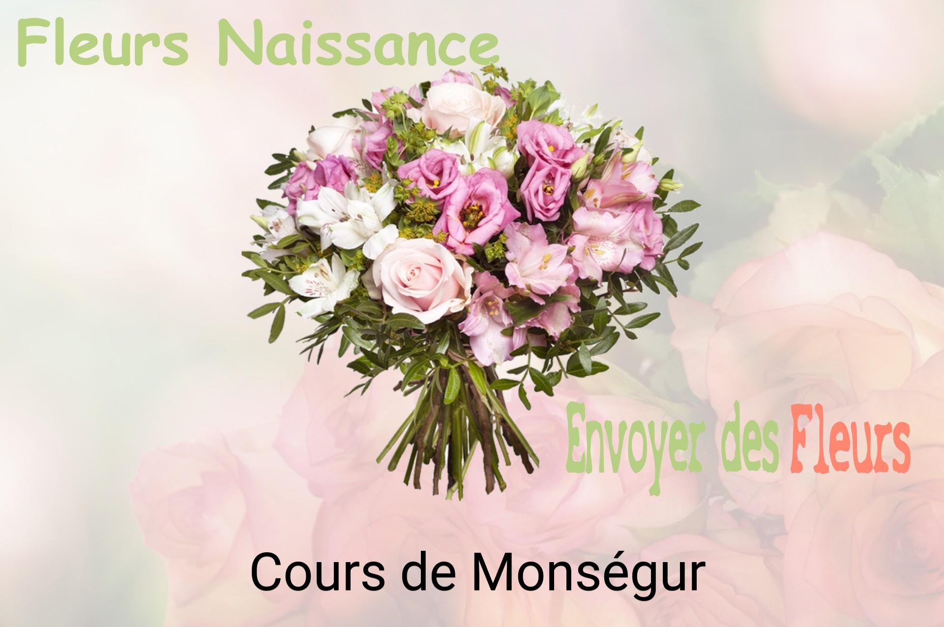 Bouquet de fleurs de naissance livré à Cours-de-Monségur