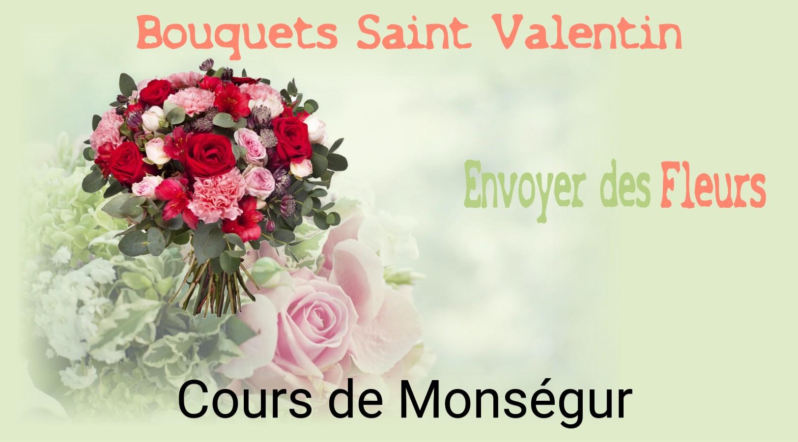 Roses de Saint-Valentin livrées à Cours-de-Monségur